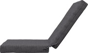 Outsunny 2 darabos kültéri párnaszett háttámlás székre, 8 cm párnázottsággal, méret: 112L x 51W cm, sötétszürke | Aosom