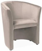 Cuba Velvet fotel, világos barna