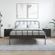 vidaXL 2 db fekete szerelt fa éjjeliszekrény 40x42x50 cm