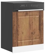 mosogatógép panel Kalmar régi fa 60x1,5x67 cm gépesített fa