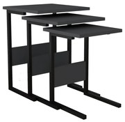 Sali Black kisasztal szett, 3 db