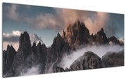 Kép - A ködben rejtett olasz dolomitok (120x50 cm)