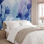 Fotótapéta - Festett lila virágok I. (147x102 cm)