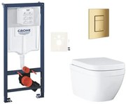 Fali WC-garnitúra világos falra / falra szerelhető GROHE Euro Ceramic SIKOGRSEUSCGL0