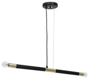 Csillár zsinóron BASTONE 2xE14/40W/230V fekete/arany