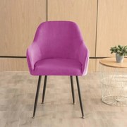 Nagy Kagylószék Huzat (bársonyos, lila)