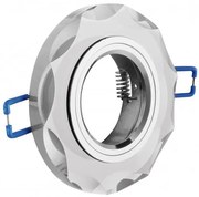 Lámpa Mennyezeti lámpatest BRILLANTE, üveg, fehér kristály, kör