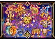 Zodiákus montázs fa puzzle