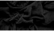 SOFT fekete mikroplüss lepedő 180x200 cm