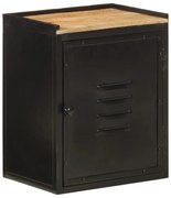 vas és tömör mangófa fürdőszobai szekrény 40 x 30 x 50 cm