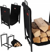 Táska Fa Kosár Kandalló állvány Fa Szállításához Tágas Loft