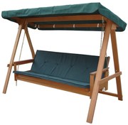 Zöld fa kerti hintaágy Vegas Lux - Rojaplast