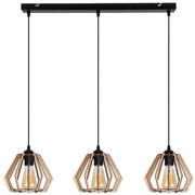 Belis Csillár zsinóron BERGO 3xE27/60W/230V fekete 0004