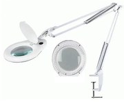 LED Asztali lámpa nagyítóval és klipszel LED/15W/230V
