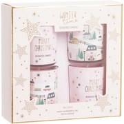 Winter Fun illatgyertya szett, Pink Fairytaleillat 40 g, 4 db