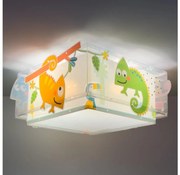 Dalber 63316 - Gyerek mennyezeti lámpa HAPPY JUNGLE 2xE27/15W/230V