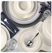 24 darabos fehér porcelán étkészlet