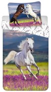 Egyszemélyes pamut gyerek ágyneműhuzat 140x200 cm Horse "Meadow" – Jerry Fabrics