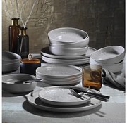 24 darabos szürke/porcelán étkészlet