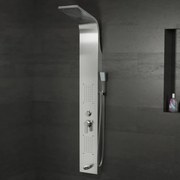 Merin Silver zuhanypanel, rozsdamentes acél