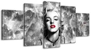 Gario Órás falikép Felvillanyozó Marilyn Monroe - 5 részes Méret: 150 x 70 cm