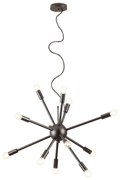 Redo 01-2934 - Kábeles csillár STELLAR 12xE14/25W/230V fekete
