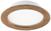 LED mennyezeti lámpa WOODY SPOT LED/16,5W/230V 4000K dió, Ø18,5 cm