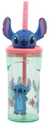 Disney Lilo és Stitch, A csillagkutya Easily Distracted 3D műanyag szívószálas pohár 360 ml