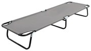 szürke összecsukható acél napozóágy