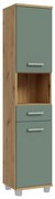 VENOM fürdőszobai szekrény zöld/Artisan tölgy