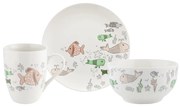 Florina Halacskás 3 részes porcelán készlet