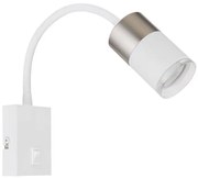 Globo 57851W - Fali spotlámpa BRISBON 1xGU10/25W/230V fehér/króm