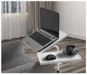 Állítható asztal GLEN 87x67 cm fehér