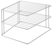 Ezüstszínű acél kiegészítő polc 25x25 cm Palio – Metaltex