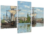 Kép - Claude Monet, Ships Riding on the Seine at Rouen, reprodukciók (90x60 cm)