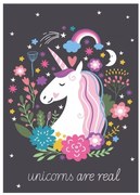 Unikornis Are Real polár takaró 100x140cm