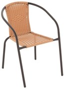 GARTHEN Bisztrószék fonott szövettel világosbarna