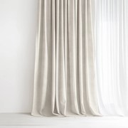 Goldea malaga dekoratív drapéria - világos vászonszövésű 240x135 cm
