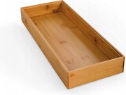 Bambusz tálcás rendszerező 38,1×15,2×5,0 cm-es fiókhoz és munkalaphoz (2-csomag)