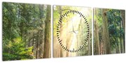 Egy ösvény képe az erdőben (órával) (90x30 cm)