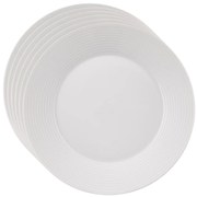 Orion porcelán desszert tányér készlet Mona line 6 db, 19 cm