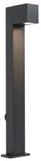 Modern fekete kültéri állólámpa 65 cm-es aljzattal IP44 - Baleno
