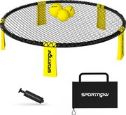 SPORTNOW Spikeball Szett Játék Szett Játékháló 3 Labdával, Hordtáskával és Labdapumpával Kertbe, Strandra, Parkba, Benti Használatra | Aosom
