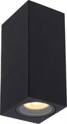 Lucide 69800/02/30 - Kültéri fali lámpa ZARO 2xGU10/35W/230V IP44 fekete
