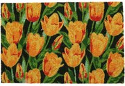 Orange tulips kókusz lábtörlő, 40,5 x 61 cm