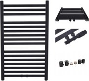 Fürdőszobai radiátor Vario 100/50 Fekete Matt 50mm