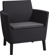 Kerti bútor Keter Salemo duo, két fotelből álló garnitúra, grafit