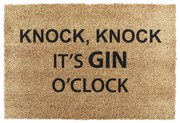 Kókuszrost lábtörlő 40x60 cm Gin O'Clock – Artsy Doormats