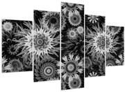 Kép - Fekete és fehér gyűszűvirág (150x105 cm)