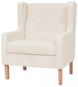 fehér szövet karosszék